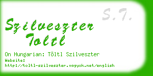 szilveszter toltl business card